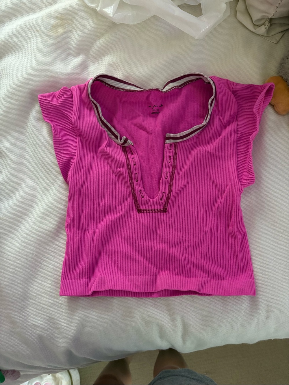 Urban Outfitters Hot Pink Seamless Top